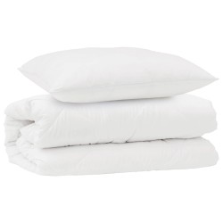 Ensemble de Duvet avec oreiller 2 pcs Blanc Microfibre 564270564270