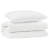 Ensemble de Duvet avec oreiller 2 pcs Blanc Microfibre 564278564278