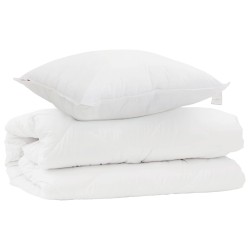Ensemble de Duvet avec oreiller 2 pcs Blanc Microfibre 564290564290