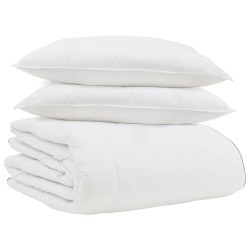 Duvet d'hiver avec oreiller 3 pcs Blanc Plume de canard 564402564402