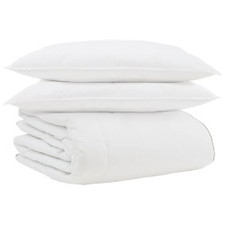 Duvet d'hiver avec oreiller 3 pcs Blanc Plume de canard 564409564409