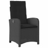 Ensemble de salle à manger pour jardin 3 pcs Noir polyrotin 564415564415