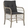 Ensemble de salle à manger pour jardin 5 pcs Gris clair 564420564420