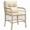 Ensemble de salle à manger pour jardin 3 pcs Beige polyrotin 564431564431
