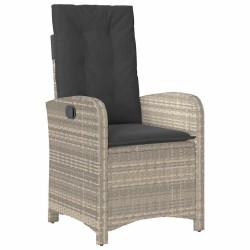 Ensemble de salle à manger pour jardin 3 pcs Gris clair 564438564438