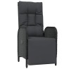 Ensemble de salle à manger pour jardin 3 pcs Noir polyrotin 564446564446