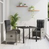 Ensemble de salle à manger pour jardin 3 pcs Gris polyrotin 564447564447