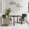 Ensemble de salle à manger pour jardin 3 pcs Gris clair 564484564484