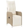 Ensemble de salle à manger pour jardin 3 pcs Beige polyrotin 564548564548