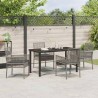 Ensemble de salle à manger pour jardin 5 pcs Gris polyrotin 564558564558