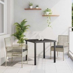 Ensemble de salle à manger pour jardin 3 pcs Gris clair 564580564580