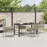 Ensemble de salle à manger pour jardin 5 pcs Gris clair 564581564581