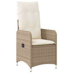 Ensemble de salle à manger pour jardin 3 pcs Beige polyrotin 564583564583