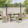 Ensemble de salle à manger pour jardin 5 pcs Beige polyrotin 564609564609