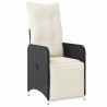 Ensemble de salle à manger pour jardin 3 pcs Noir polyrotin 564613564613