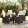 Ensemble de salle à manger pour jardin 5 pcs Marron polyrotin 564623564623