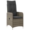 Ensemble de salle à manger pour jardin 3 pcs Gris polyrotin 564625564625