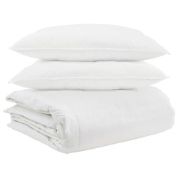 Ensemble de Duvet avec oreiller 3 pcs Blanc Plume de canard 564687564687