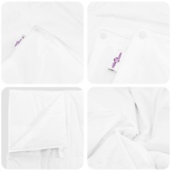 Ensemble de Duvet avec oreiller 3 pcs Blanc Plume de canard 564717564717