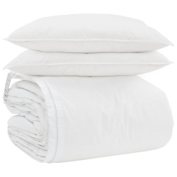 Ensemble de Duvet avec oreiller 3 pcs Blanc Plume de canard 564726564726