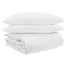 Ensemble de Duvet avec oreiller 3 pcs Blanc Plume de canard 564734564734