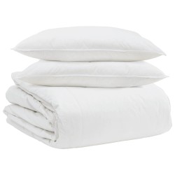 Ensemble de Duvet avec oreiller 3 pcs Blanc Plume de canard 564757564757