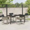Ensemble de salle à manger pour jardin 5 pcs Gris clair 564767564767