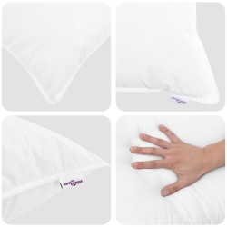Ensemble de Duvet avec oreiller 3 pcs Blanc Plume de canard 564818564818