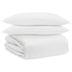 Ensemble de Duvet avec oreiller 3 pcs Blanc Plume de canard 564859564859
