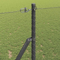Poteau de clôture. Gris 25 x 1,4 m (treillis de 13 mm) 565115565115