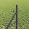 Poteau de clôture. Gris 25 x 0,8 m (maillage de 50 mm) 565141565141