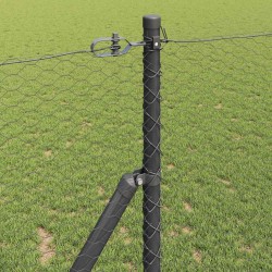 Poteau de clôture. Gris 25 x 1,2 m (maille de 25 mm) Acier 565143565143