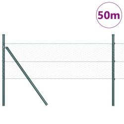 Poteau de clôture. Vert 50 x 0,4 m (maillage de 25 mm) 565173565173