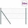Poteau de clôture. Vert 50 x 0,6 m (maille 50 mm) Acier et PVC 565180565180