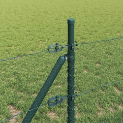 Poteau de clôture. Vert 25 x 0,8 m (maille 13 mm) Acier et PVC 565197565197