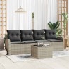 Ensemble de canapé de jardin 5 pcs Gris clair et gris foncé 565220565220