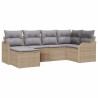 Ensemble de canapé de jardin 6 pcs beige et gris clair 565226565226