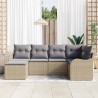Ensemble de canapé de jardin 6 pcs beige et gris clair 565226565226