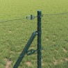Poteau de clôture. Vert 100 x 0,5 m (maille de 13 mm) 565299565299