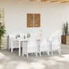 Ensemble de salle à manger pour jardin 7 pcs Blanc 565335565335