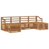 Ensembles de canapés 6 pcs Naturel Bois d'Acacia Massif 565336565336