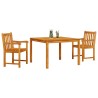 Ensemble de salle à manger pour jardin 3 pcs Marron 565337565337