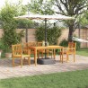 Ensemble de salle à manger pour jardin 5 pcs Marron 565338565338