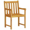 Ensemble de salle à manger pour jardin 5 pcs Marron 565338565338