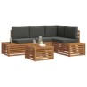 Ensemble de canapés d'extérieur 5 Pièce Naturel et Anthracite 565341565341
