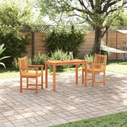Ensemble de salle à manger pour jardin 3 pcs Marron 565344565344