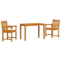 Ensemble de salle à manger pour jardin 3 pcs Marron 565344565344