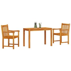 Ensemble de salle à manger pour jardin 3 pcs Marron 565344565344