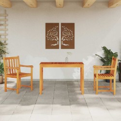 Ensemble de salle à manger pour jardin 3 pcs Marron 565344565344