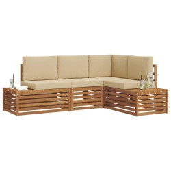Ensemble de canapés d'extérieur 4 Pièce Naturel et Beige 565345565345